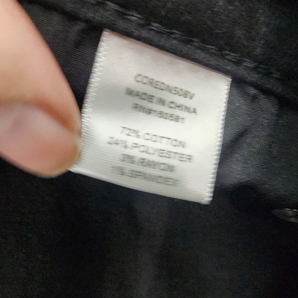 Flag & Anthem Jeans Mens 32x32 Black Stretch Mid Rise Slim Straight *NWOT* - Picture 12 of 16